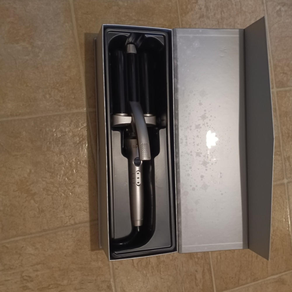 SUTRA Triple Barrel Tourmaline Infused Ceramic Mermaid Natural Beach Waver - Picture 6 of 12